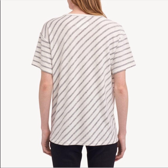 Rag & Bone Theo Striped Jersey Short Sleeve Tee - Picture 2 of 9